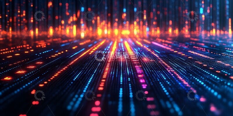 高清大图下载【趣麦麦图】数字线条与指数上升2