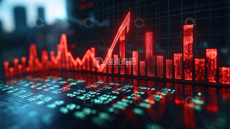 高清大图下载【趣麦麦图】股市上涨图股市上涨箭头2