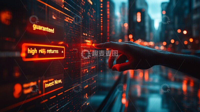 高清大图下载【趣麦麦图】投资网站诈骗预警1