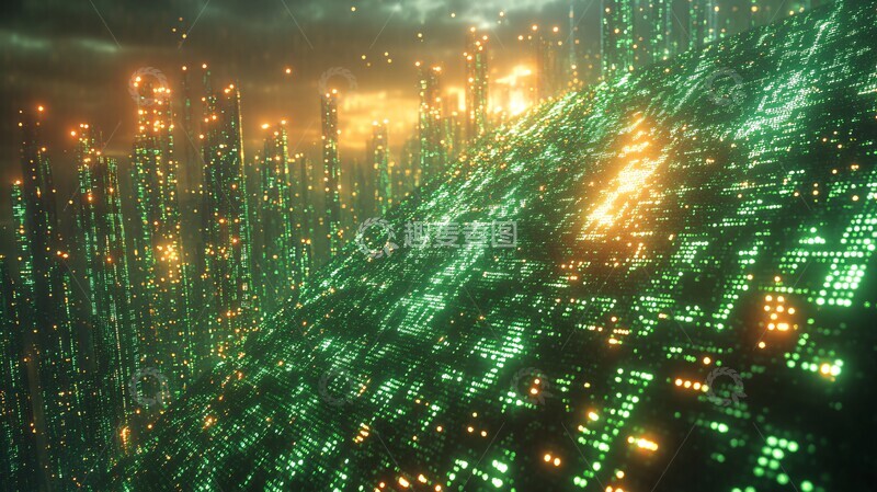 高清大图下载【趣麦麦图】矩阵数据屏矩阵数据屏幕2