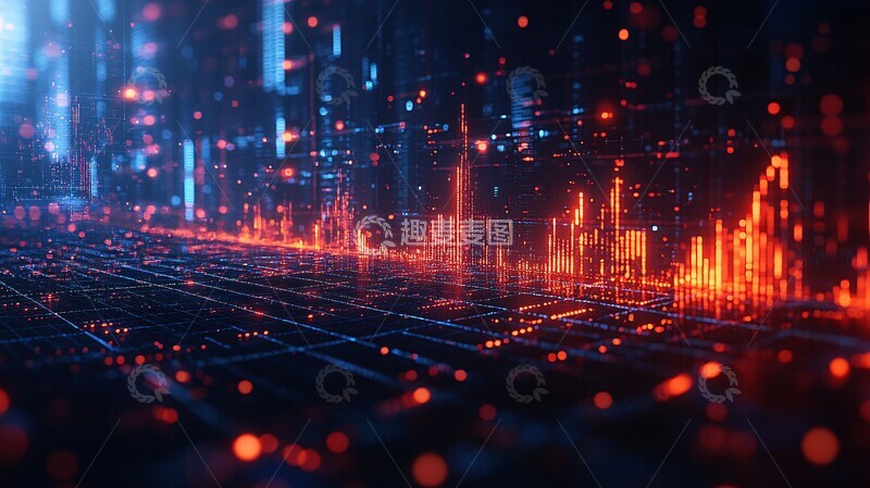 高清大图下载【趣麦麦图】蓝光股票走势图1