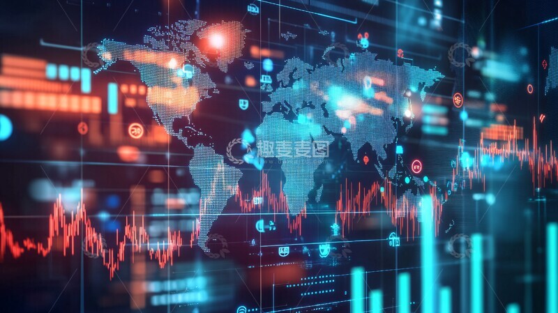 高清大图下载【趣麦麦图】全球经济网络图2