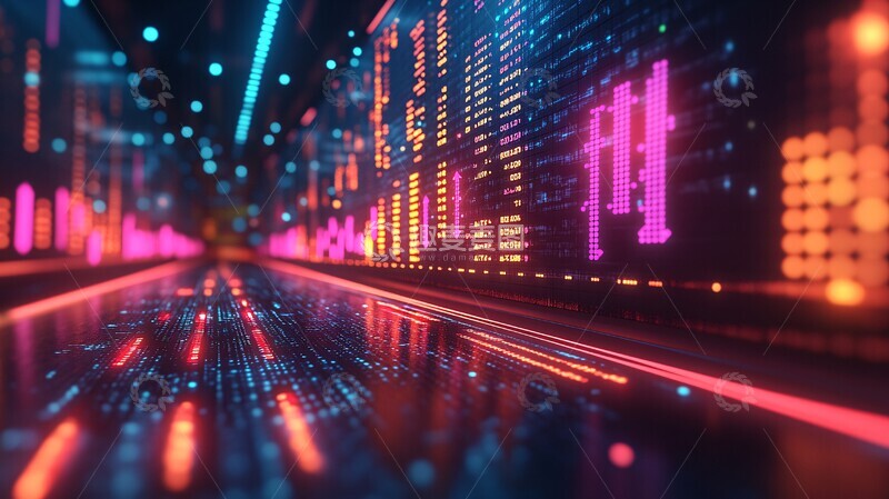 高清大图下载【趣麦麦图】股市实时显示图1