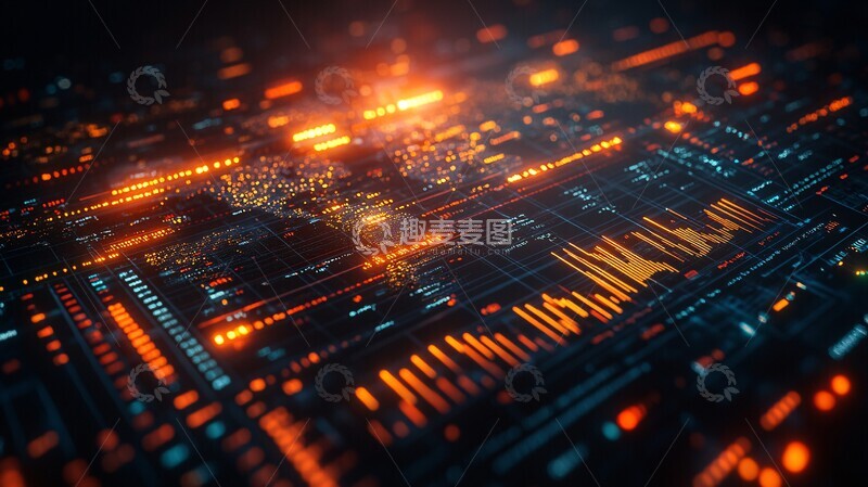 高清大图下载【趣麦麦图】金融数据世界1