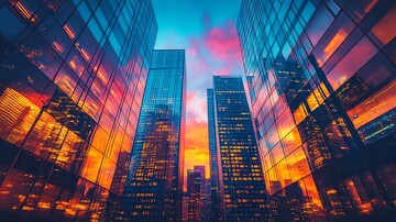 金融区办公楼夜景2