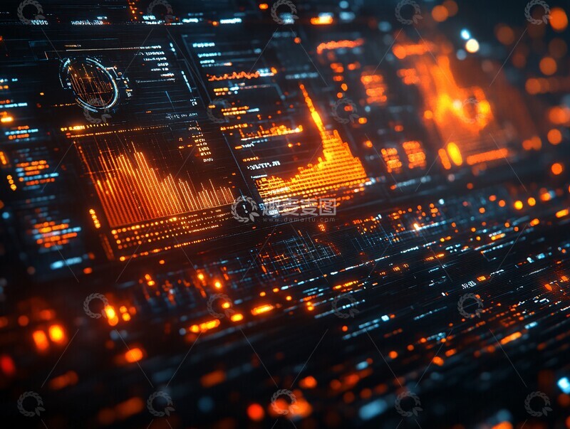高清大图下载【趣麦麦图】数字金融环境2