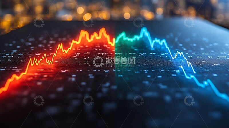 高清大图下载【趣麦麦图】红色上升至绿色图2