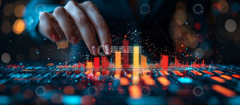 高清大图下载【趣麦麦图】商业成功虚拟图表2