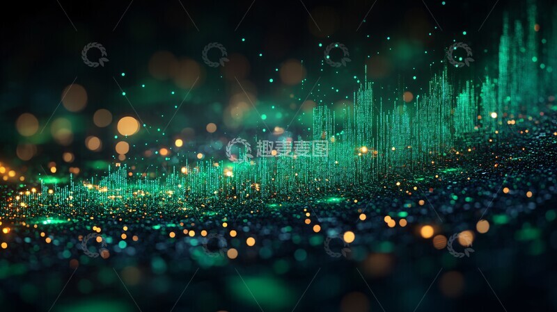 高清大图下载【趣麦麦图】金融数据上升2