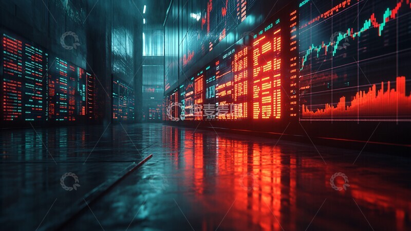 高清大图下载【趣麦麦图】股市走势图股市走势图表4