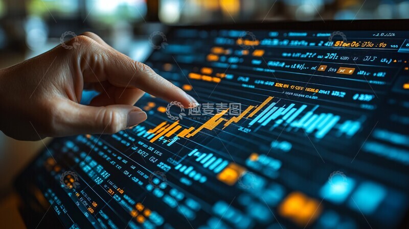 高清大图下载【趣麦麦图】数据上升趋势图