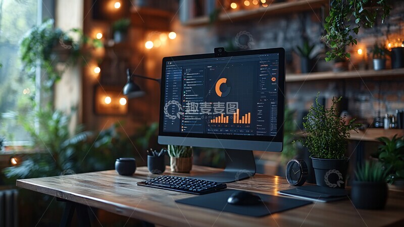 高清大图下载【趣麦麦图】商务电脑办公场景1