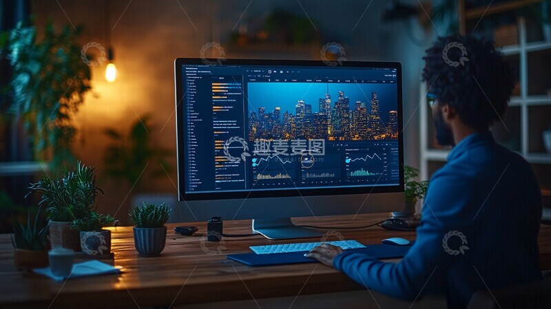 高清大图下载【趣麦麦图】商务电脑办公场景