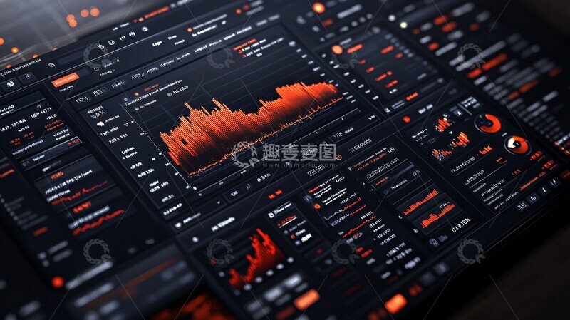高清大图下载【趣麦麦图】加密交易数据展示2
