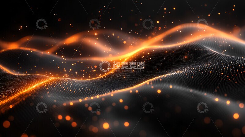 高清大图下载【趣麦麦图】股市线条背景2