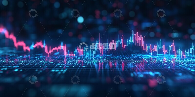 高清大图下载【趣麦麦图】交易图表灯光效果1