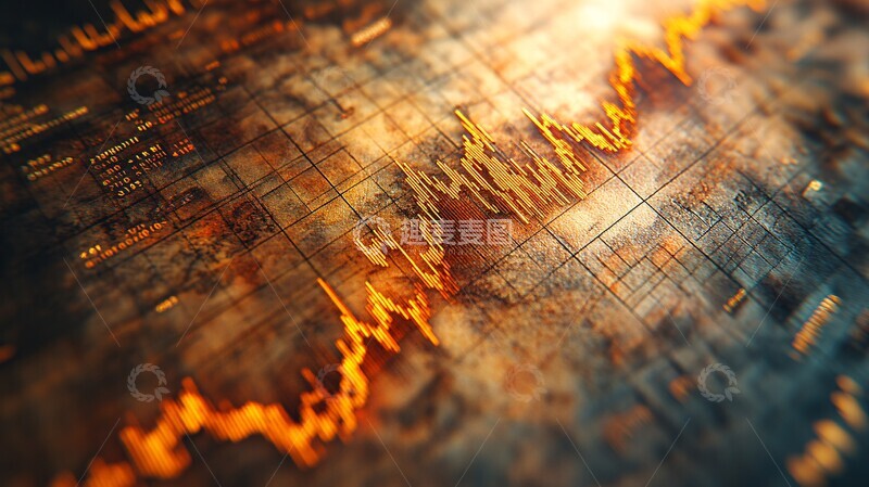 高清大图下载【趣麦麦图】股市图表手工艺术品2