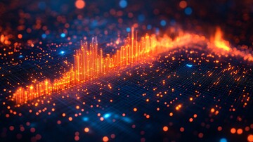 比特币交易量柱状图2