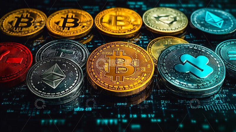 高清大图下载【趣麦麦图】彩色加密货币评级2