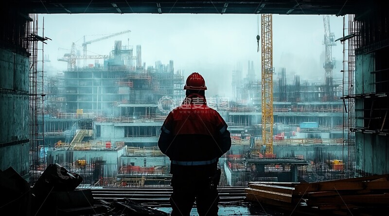 高清大图下载【趣麦麦图】建筑工地景象1