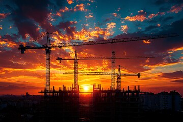 工地夕阳工地夕阳吊车2