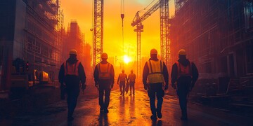 工程团队施工现场2