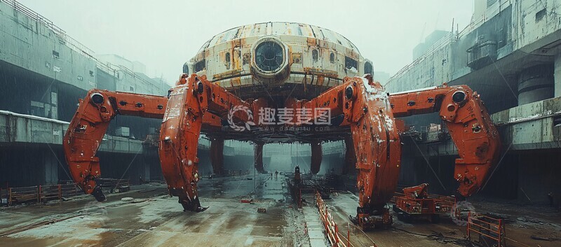 高清大图下载【趣麦麦图】蜘蛛式高空作业平台2