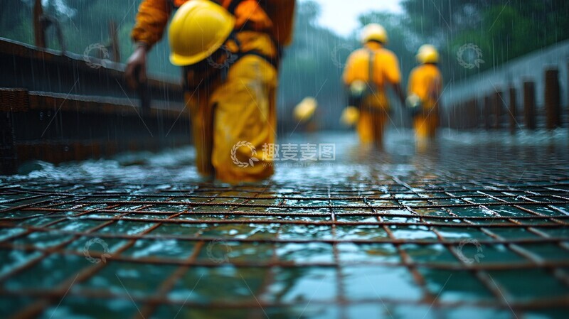 高清大图下载【趣麦麦图】工人施工现场2