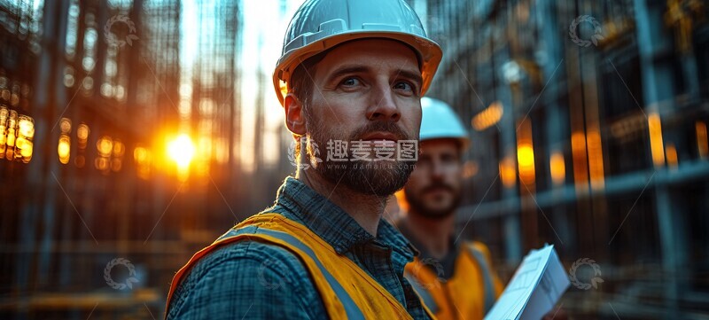 高清大图下载【趣麦麦图】工程师施工现场1