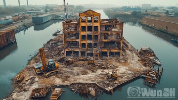 工地鸟瞰图工地鸟瞰建筑1