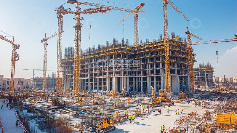 高清大图下载【趣麦麦图】建筑工地场景1