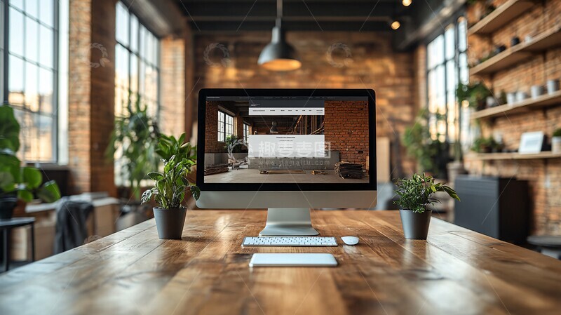 高清大图下载【趣麦麦图】电脑桌施工网站2