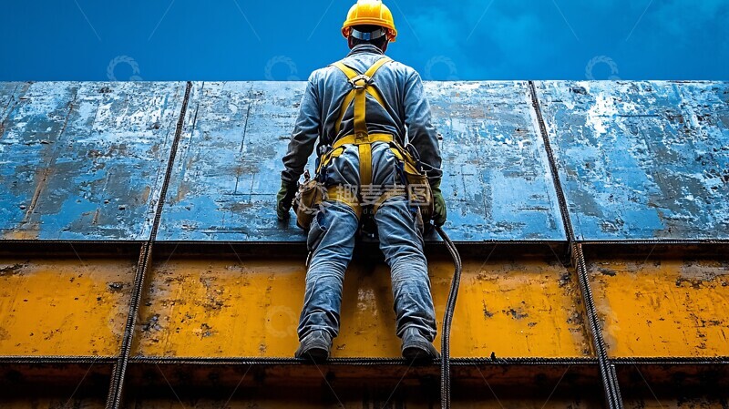 高清大图下载【趣麦麦图】工人高空作业1