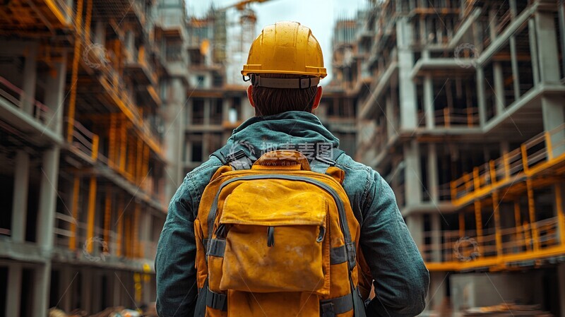高清大图下载【趣麦麦图】工人施工现场5