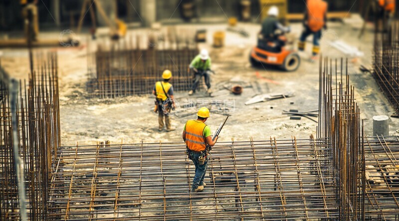 高清大图下载【趣麦麦图】工人搭建脚手架5