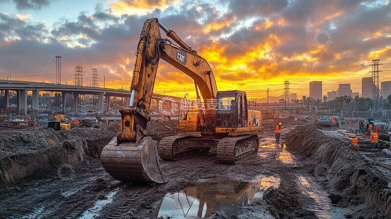 高清大图下载【趣麦麦图】工地施工现场3