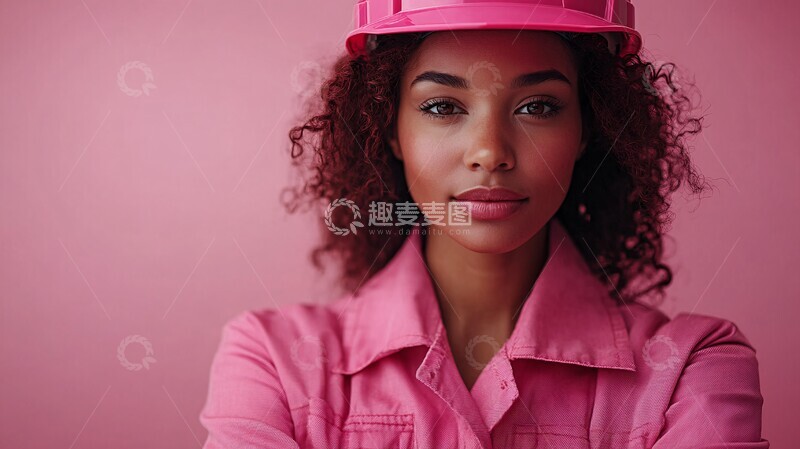 高清大图下载【趣麦麦图】粉色背景建筑拍摄2