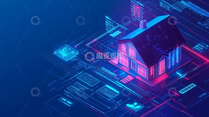 高清大图下载【趣麦麦图】智能住宅科技系统1