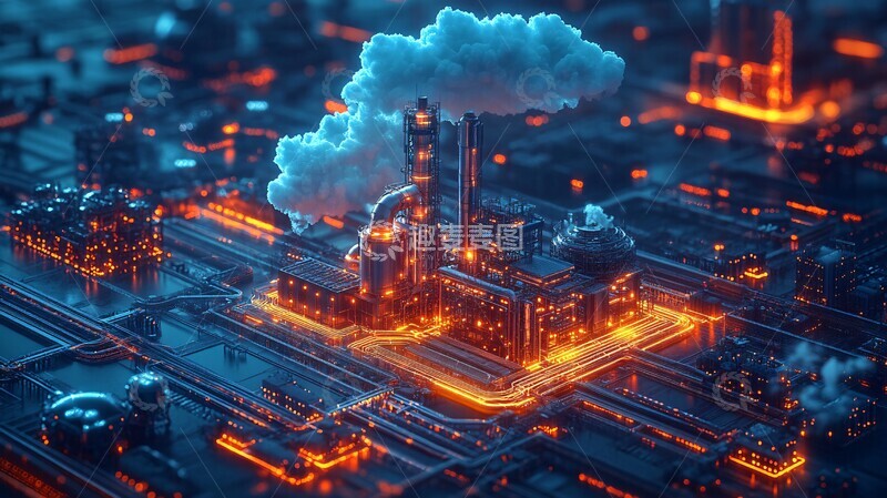 高清大图下载【趣麦麦图】工业物联网工厂云