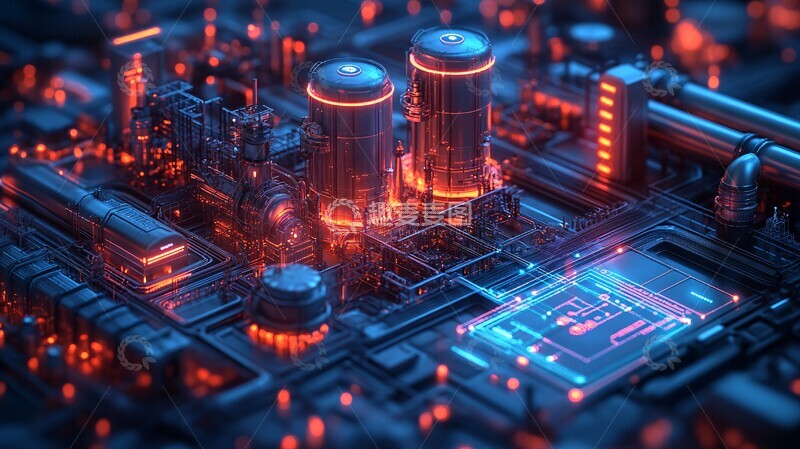 高清大图下载【趣麦麦图】工业物联网工厂云1