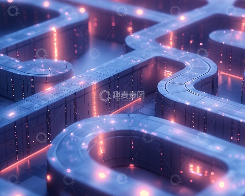 高清大图下载【趣麦麦图】服务器迷宫中心2