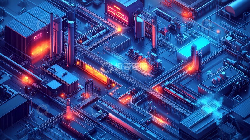 高清大图下载【趣麦麦图】企业建筑功能区1