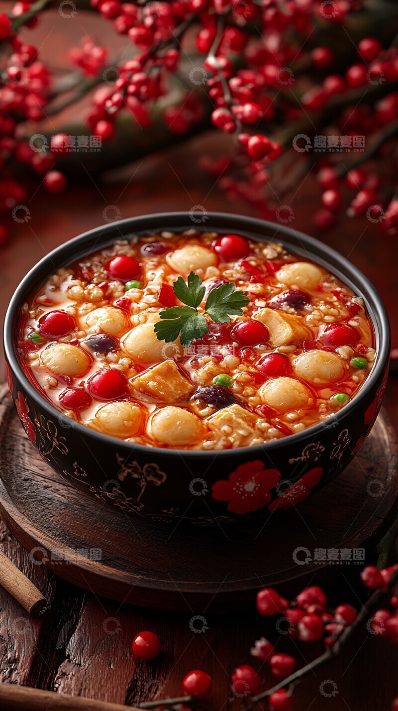 高清大图下载【趣麦麦图】腊八粥与新年庆典2