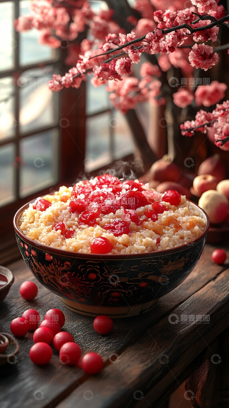高清大图下载【趣麦麦图】腊八粥与新年庆典