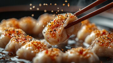 芝麻飞舞的抓饺瞬间2