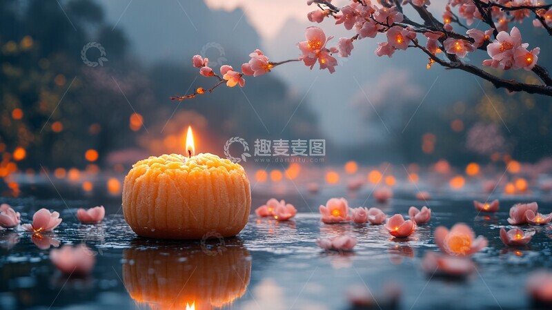 高清大图下载【趣麦麦图】中秋月影团圆夜2