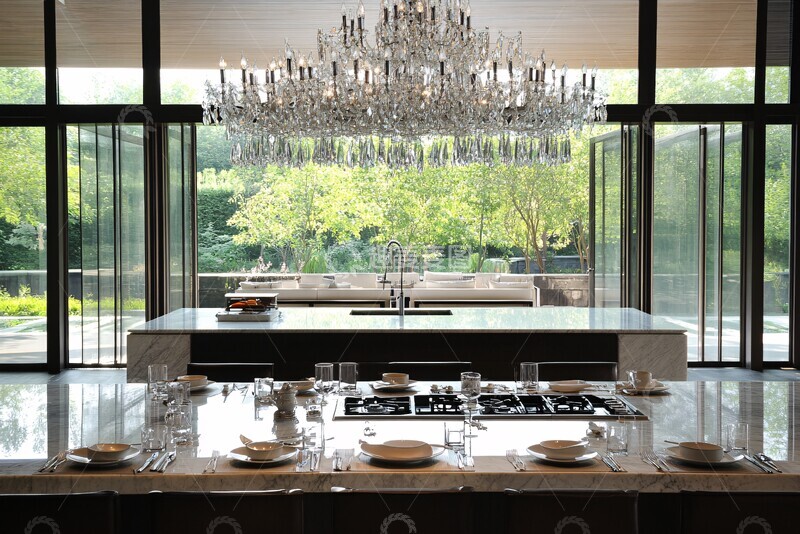 高清大图下载【趣麦麦图】玻璃墙开放式厨房2