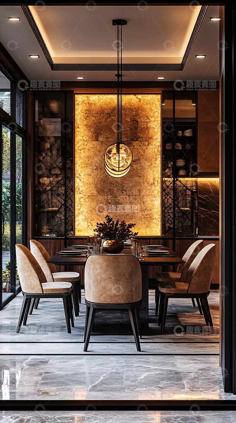 高清大图下载【趣麦麦图】餐桌椅布置图2