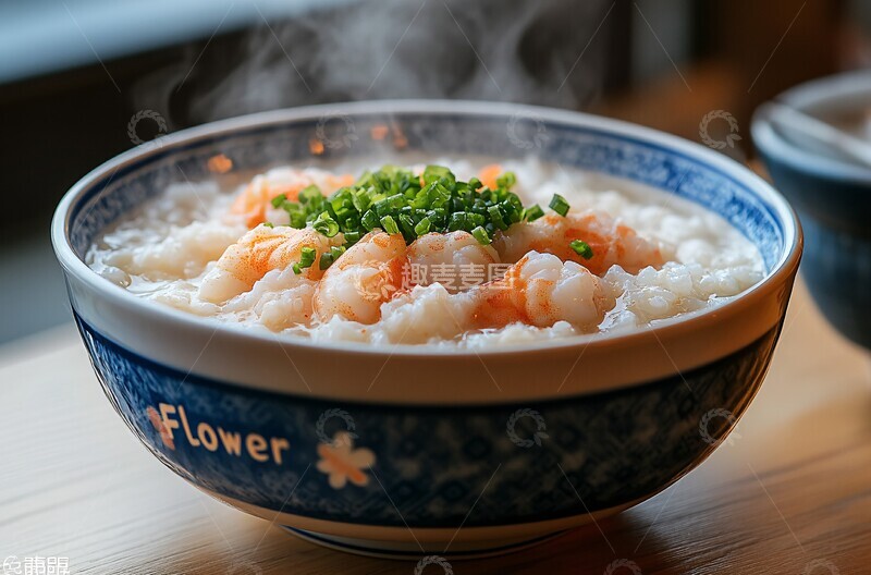 高清大图下载【趣麦麦图】蟹肉虾仁花粥1