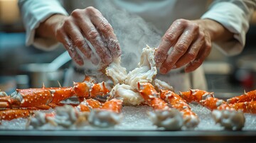 蒸蟹厨师厨师厨房蒸汽2